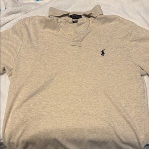 Polo by Ralph Lauren Men's Beige Polo Shirt